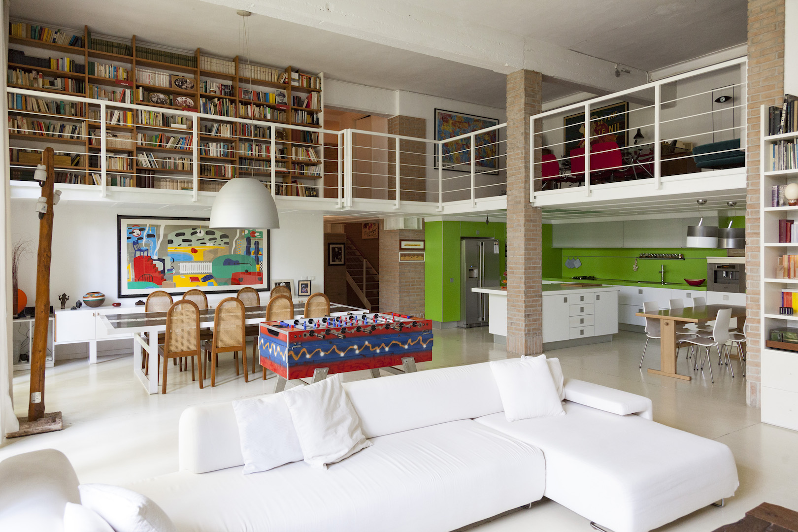 Salotto di Loft industriale a Milano