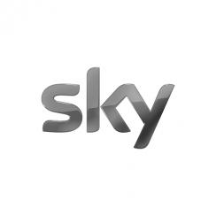 Il logo di Sky piattaforma televisiva italiana