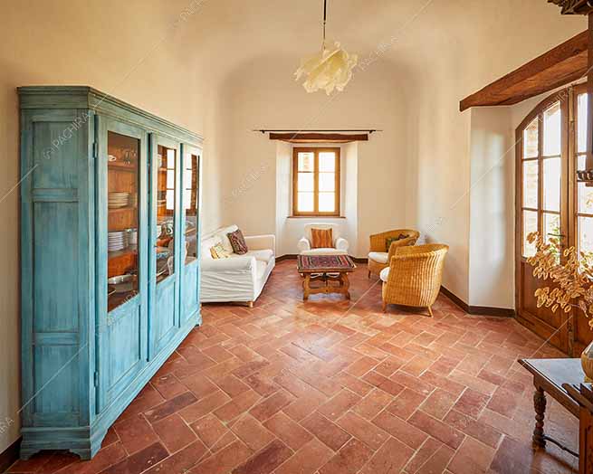 Salotto del borgo Clematide, location in stile rustico a Pisa