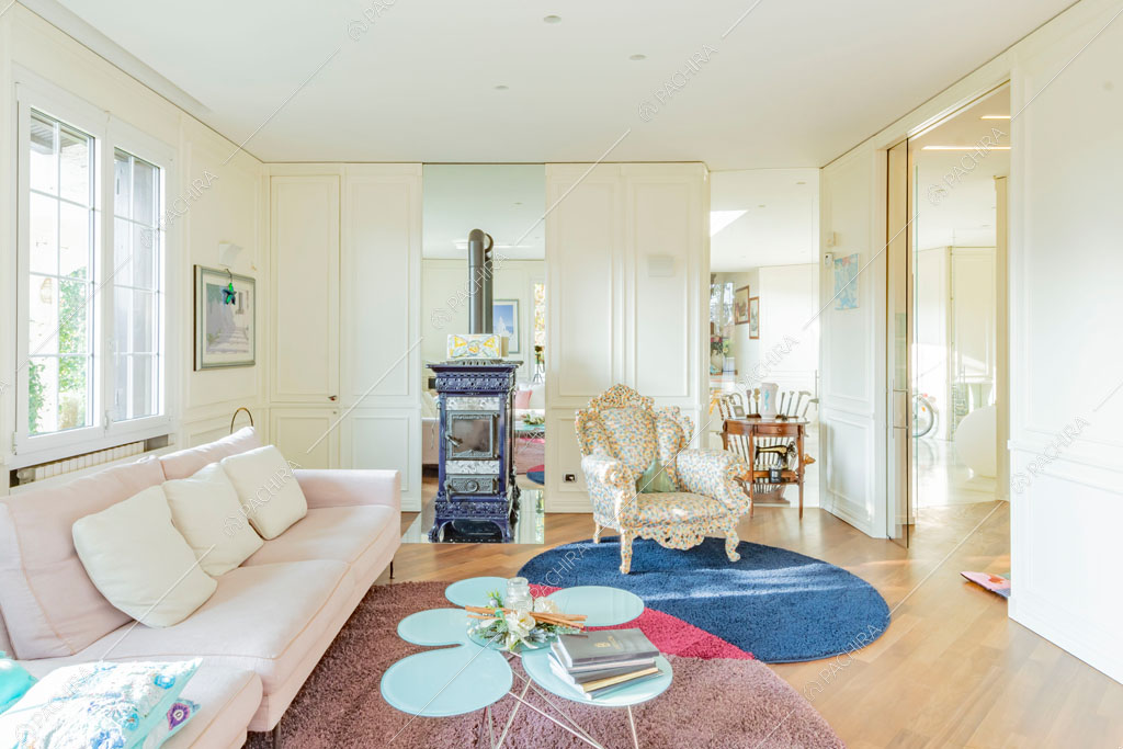 Salotto della villa Ararat, location in stile classico a Milano