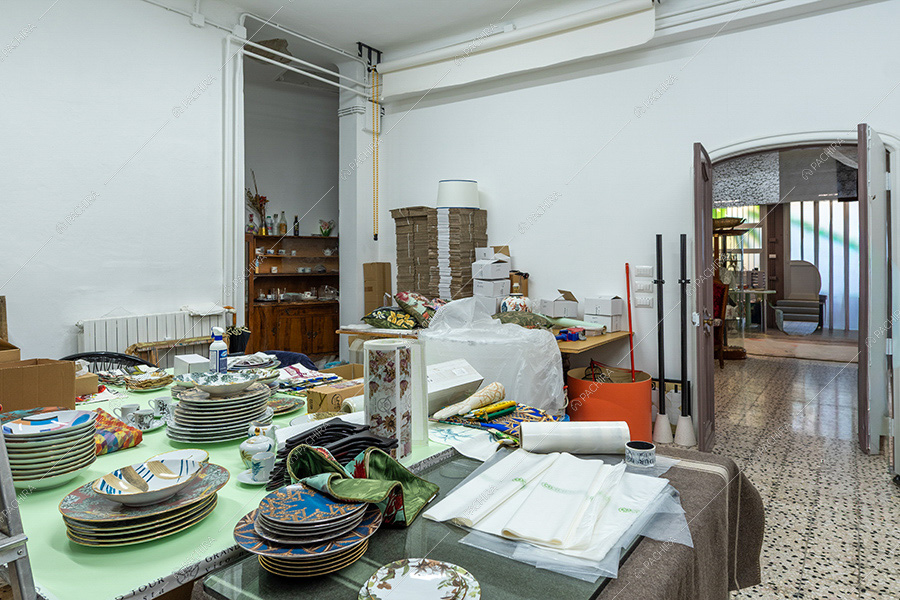 Ripostiglio dell'espositivo Magdalena, location in stile vintage a Milano