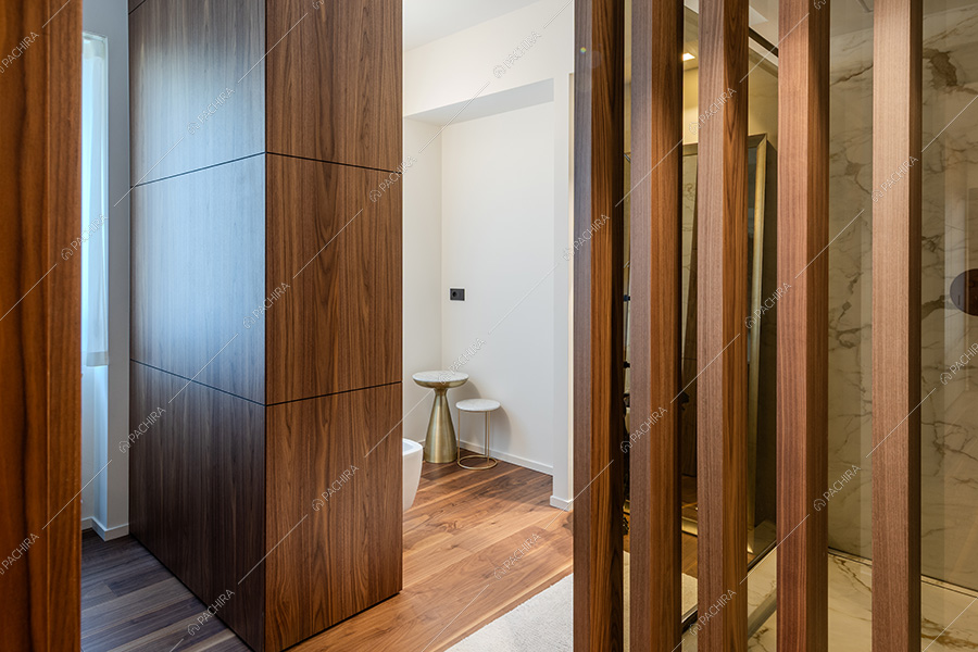Bagno della location Ebano, attico in stile classico a Milano