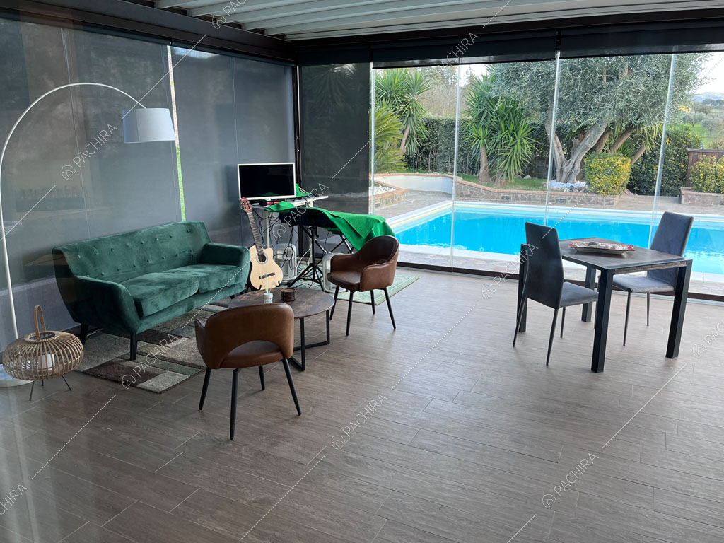 Sala della villa Altun, location in stile contemporaneo a Roma