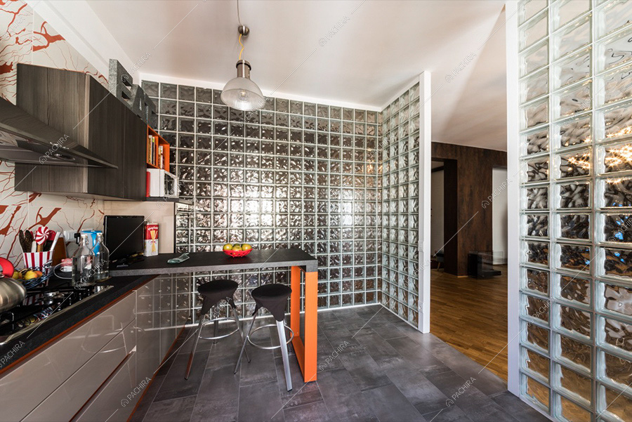 Cucina dell'appartamento Araguaia, location in stile moderno a Roma