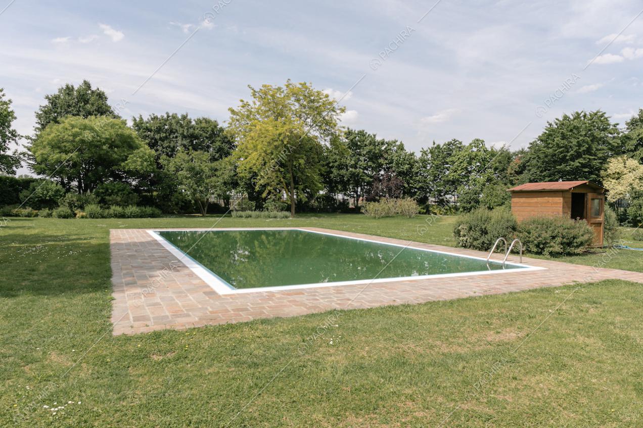 Piscina immersa nell'ampio giardino