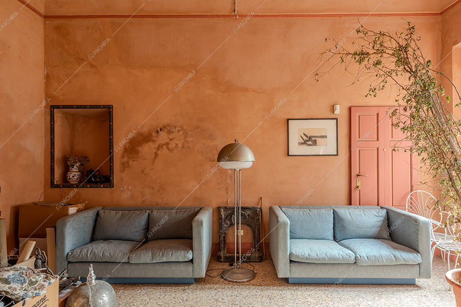 Salotto della dimora storica Westerlies, location in stile contemporaneo a Pavia