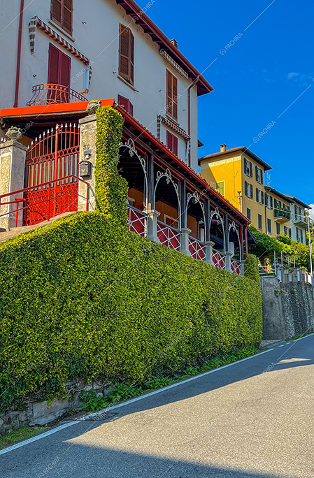 Esterni della villa Actina, location in stile rustico a Como