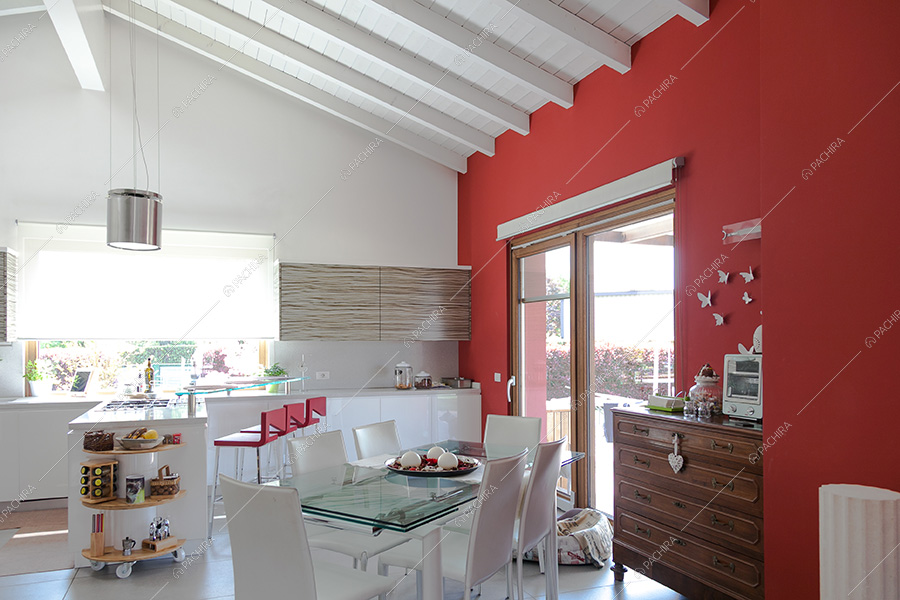 Cucina della villa Filesia, location in stile contemporaneo a Lecco