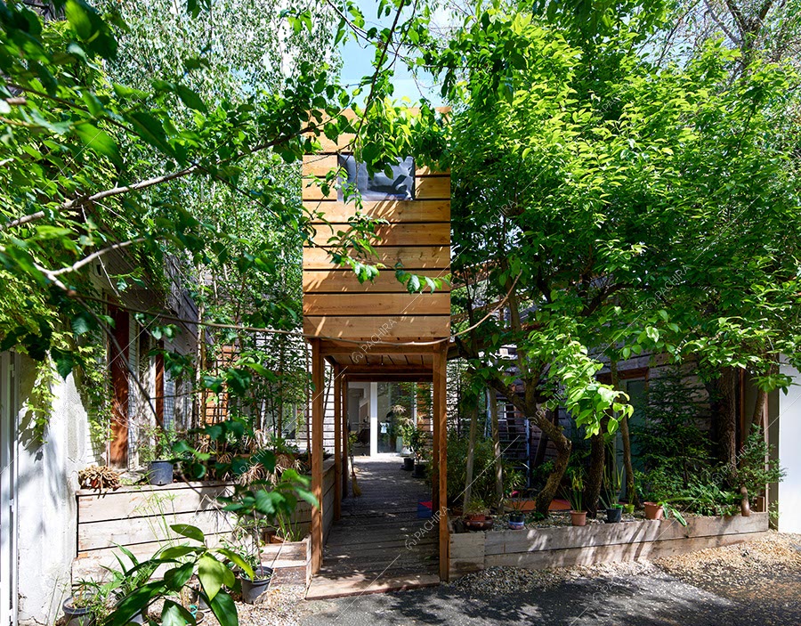 Giardino del loft Bise, location in stile moderno a Torino