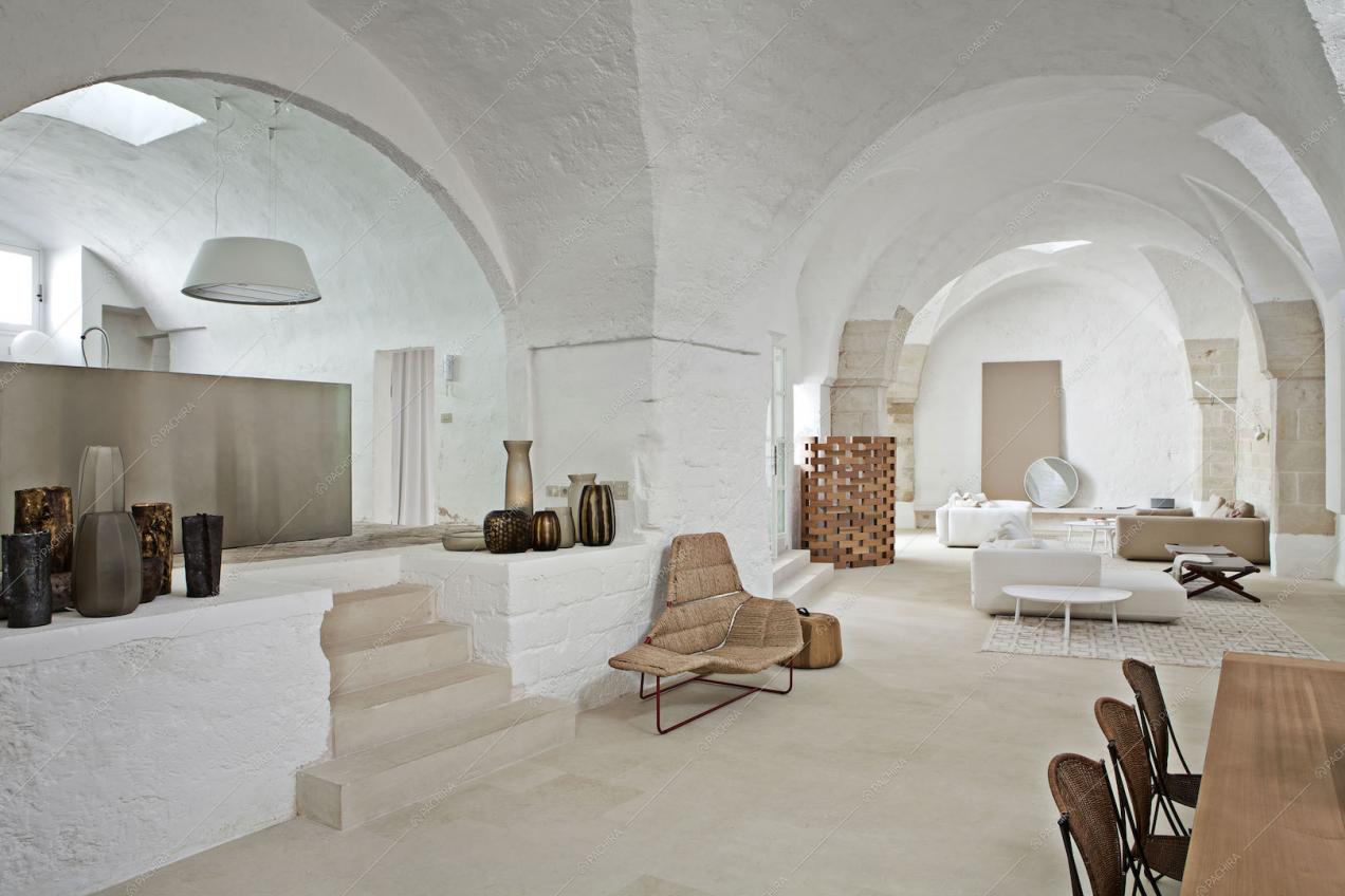 Cucina rialzata nella zona living