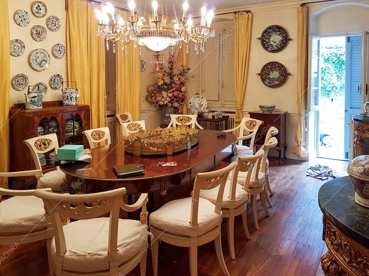 Sala da pranzo della dimora storica Irtis, location in stile classico a La Spezia