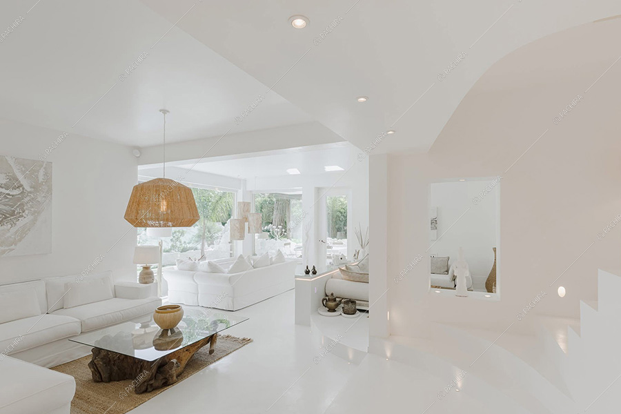 Sala dell'appartamento Pansy, location moderna per shooting a Roma