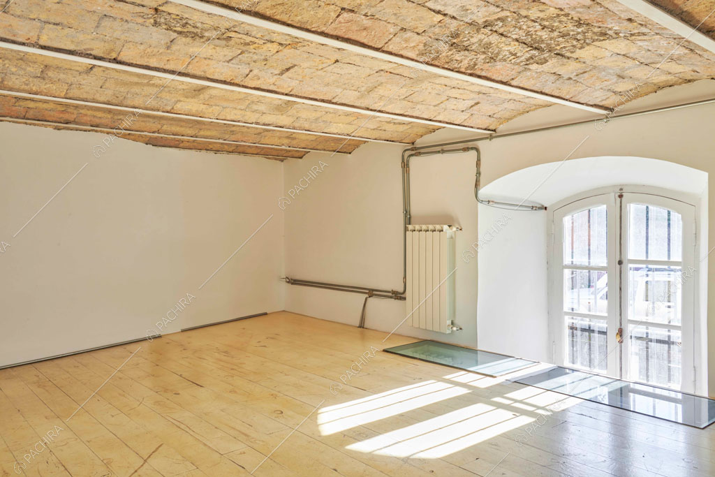 Sala del loft Manaslu, location in stile minimal a Roma