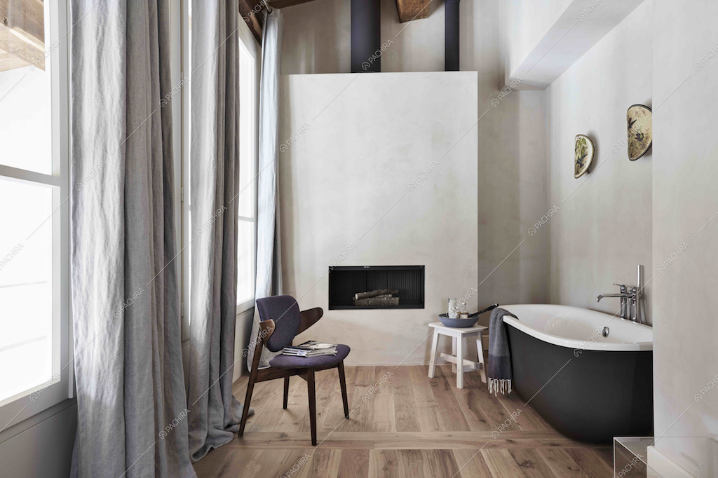 Il Camino e la vasca da bagno