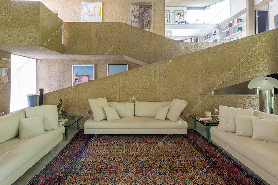 Salotto della villa Noce, location in stile vintage a Milano