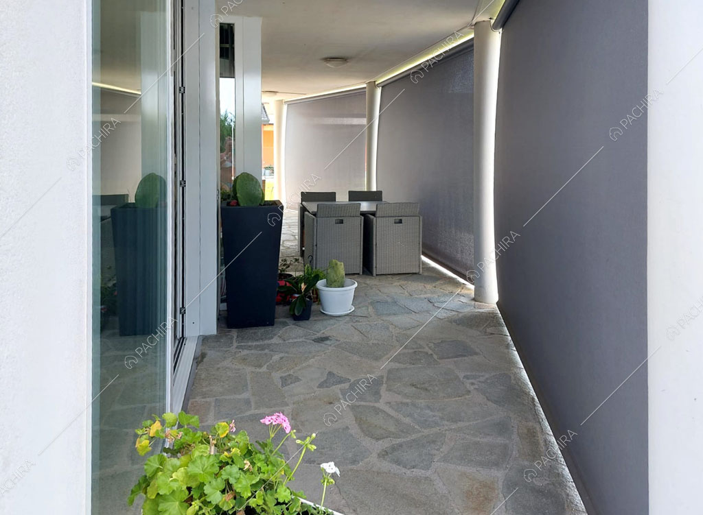 Portico della villa Luzon, location in stile moderno a Padova