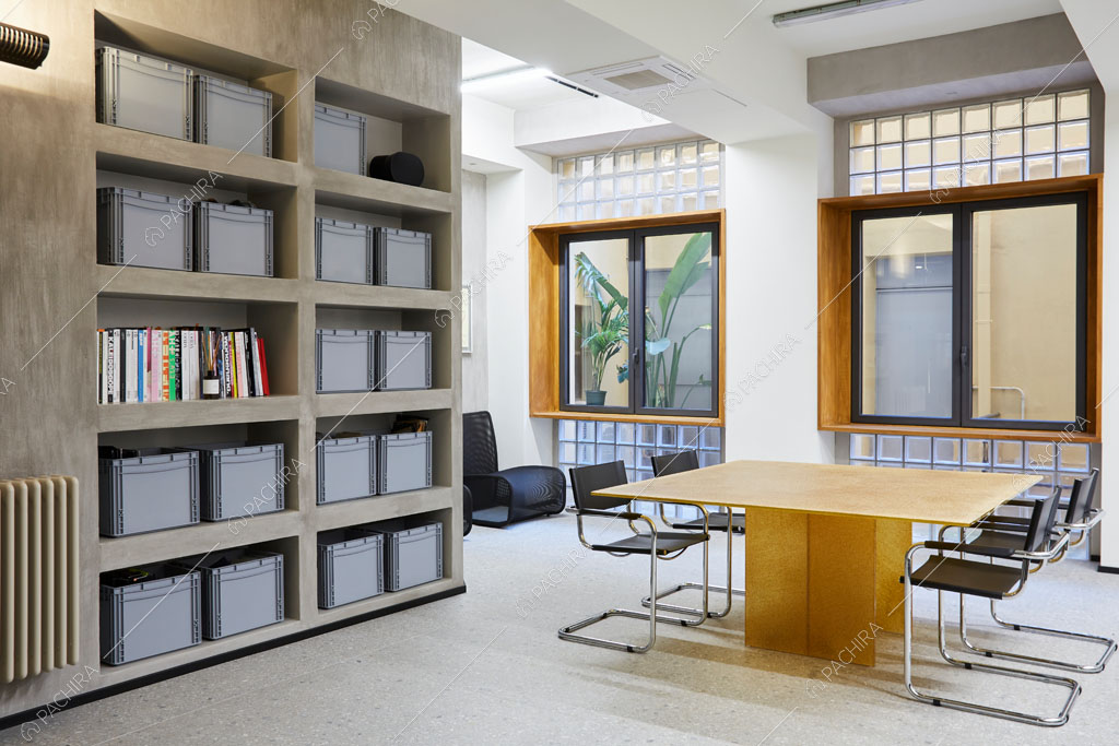 Sala dell'ufficio Olmaria, location in stile contemporaneo a Milano