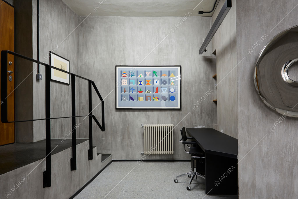 Atrio d'ingresso dell'ufficio Olmaria, location in stile contemporaneo a Milano