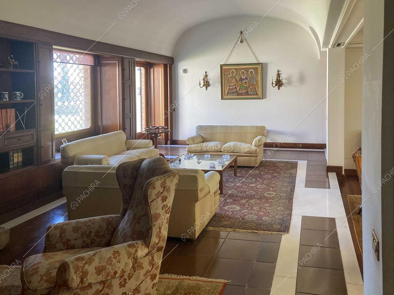 Salotto della villa Anastase, location in stile classico a Roma