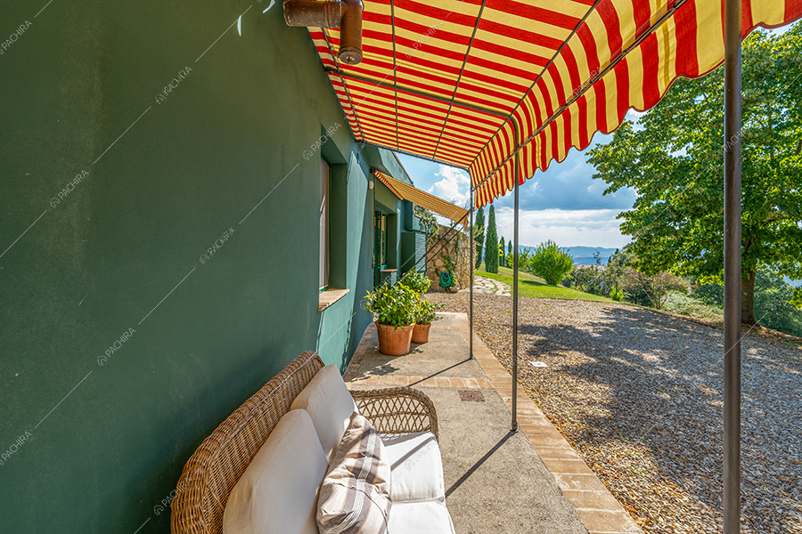 Salotto dell'agriturismo Tevere, location in stile country a Siena