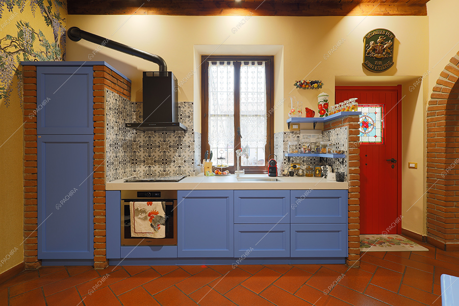 Cucina della cascina Spluga, location in stile rustico a Milano