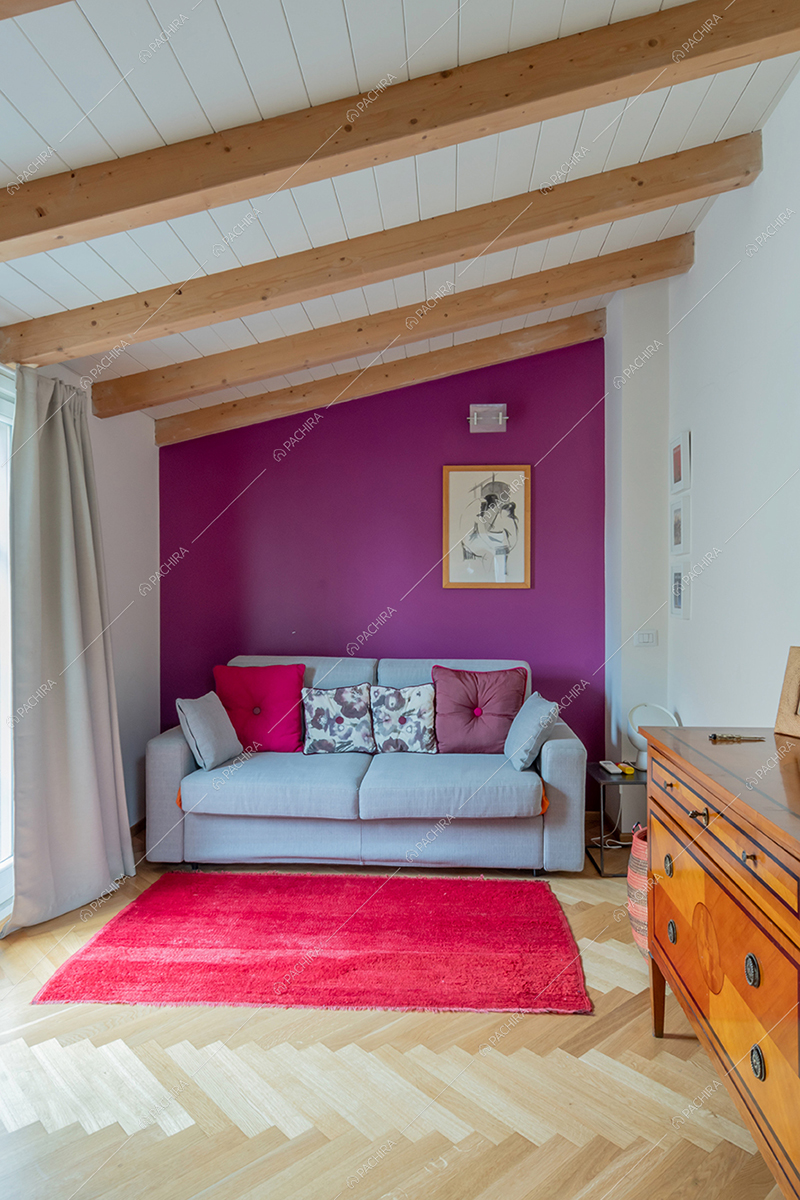 Camera della villa Corallo, location in stile liberty a Milano