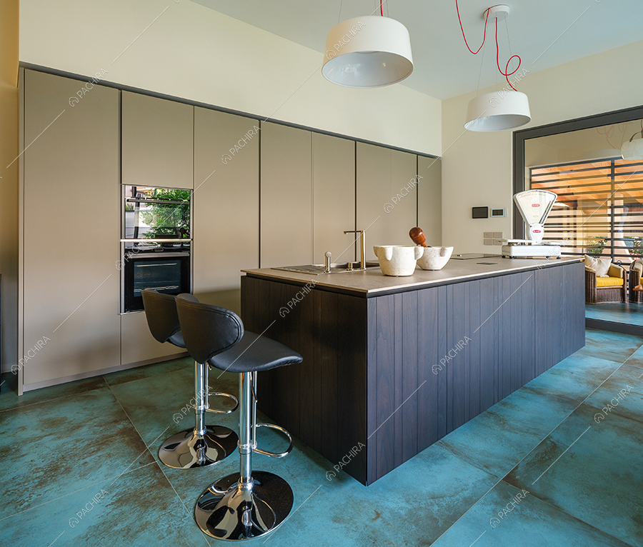 Cucina della villa Pece, location in stile moderno a Caserta