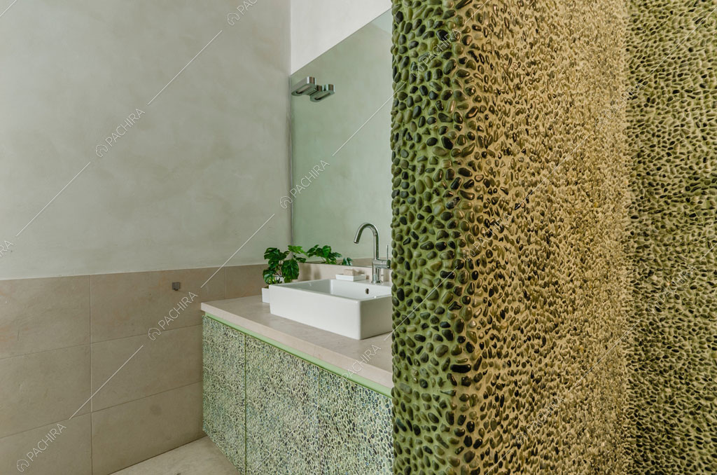 Bagno dell'appartamento Agrellite, location in stile moderno a Milano