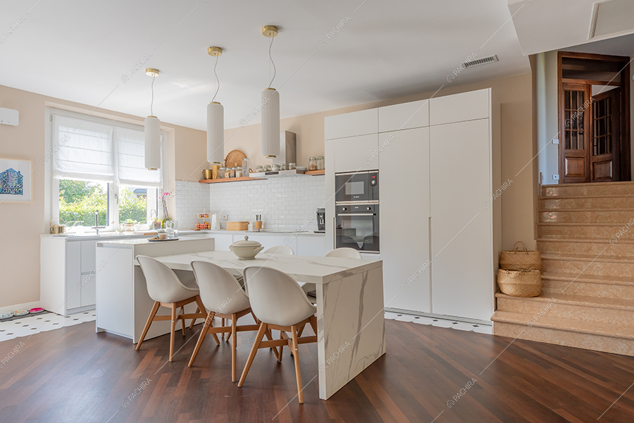 Cucina della villa Gange, location in stile contemporaneo a Milano