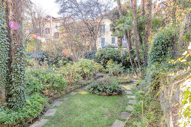 Giardino della villa Yamase, location in stile liberty a Milano