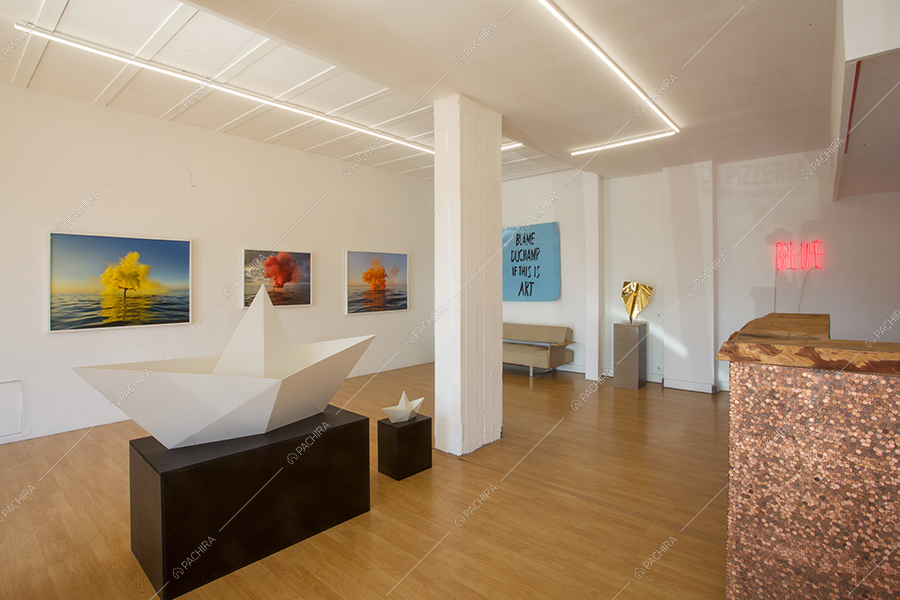 Sala dello spazio espositivo Paranà, location in stile minimal a Roma