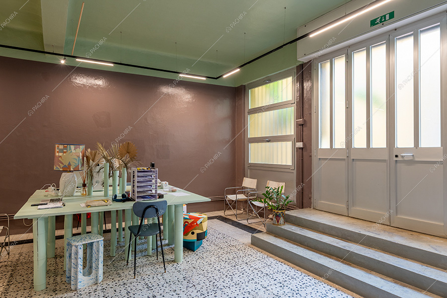 Zona ufficio dell'espositivo Magdalena, location in stile vintage a Milano