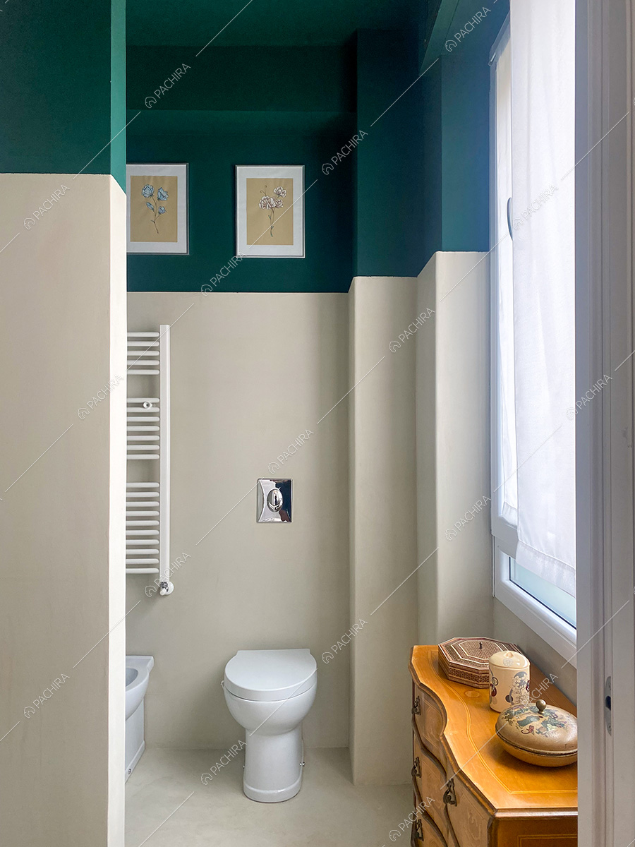 Bagno dell'appartamento moderno Goro, location per shooting a Milano