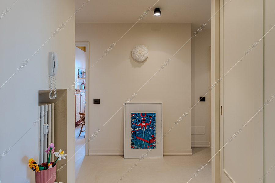 Corridoio dell'attico Celestina, location in stile contemporaneo a Milano