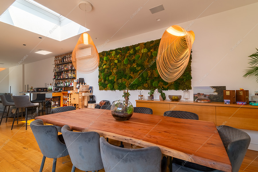 Sala da pranzo della villa Argon, location in stile moderno a Roma