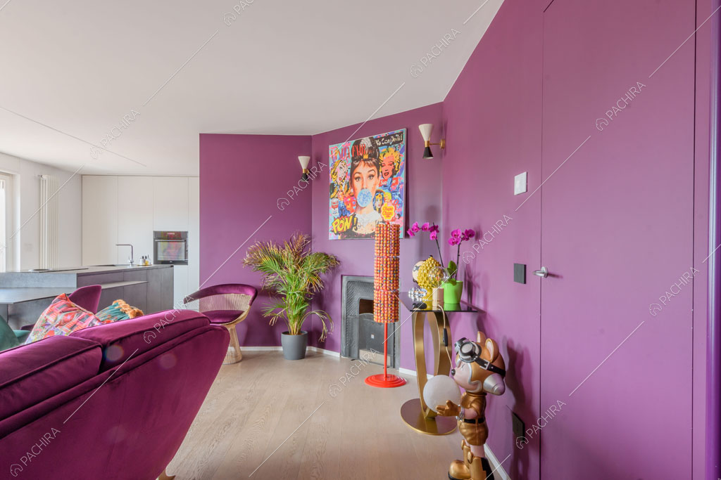 Sala dell'appartamento Quiabo, location in stile contemporaneo a Milano