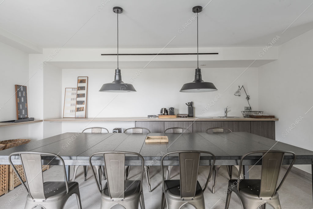 Sala da pranzo della villa Roveja, location in stile contemporaneo a Como