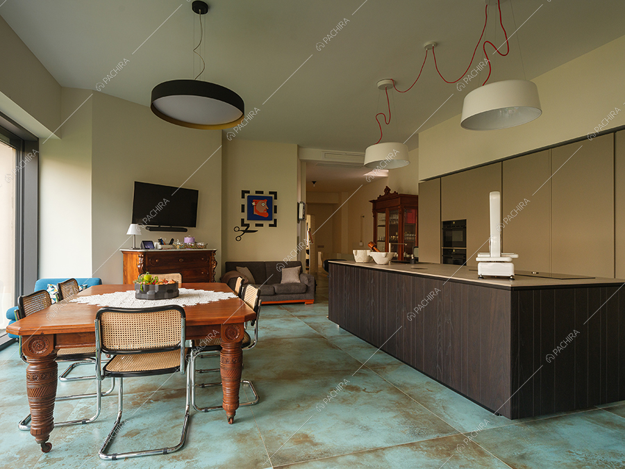 Cucina della villa Pece, location in stile moderno a Caserta