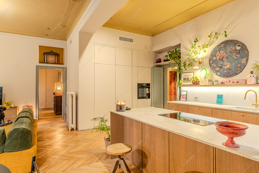Sala dell'appartamento Buganvilla, location in stile moderno a Milano