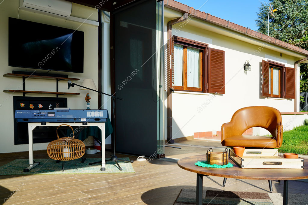 Esterni della villa Altun, location in stile contemporaneo a Roma