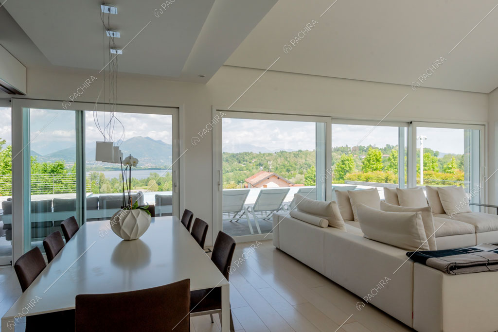Sala della villa Coral, location in stile contemporaneo a Como