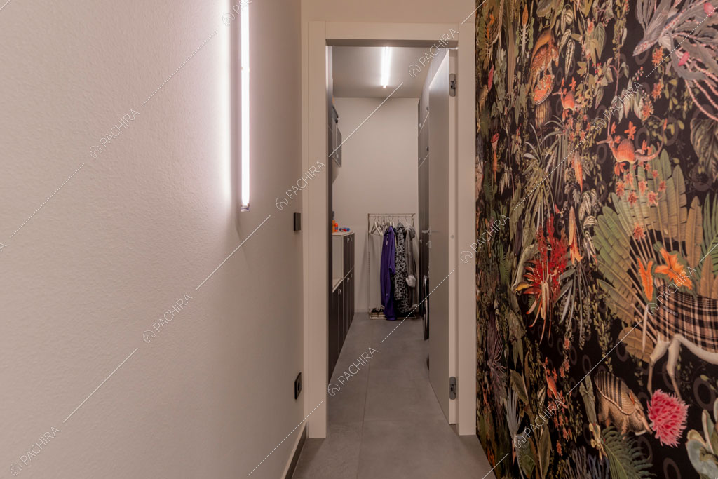 Corridoio del loft Graviola, location in stile contemporaneo a Milano